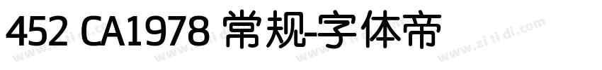 452 CA1978 常规字体转换